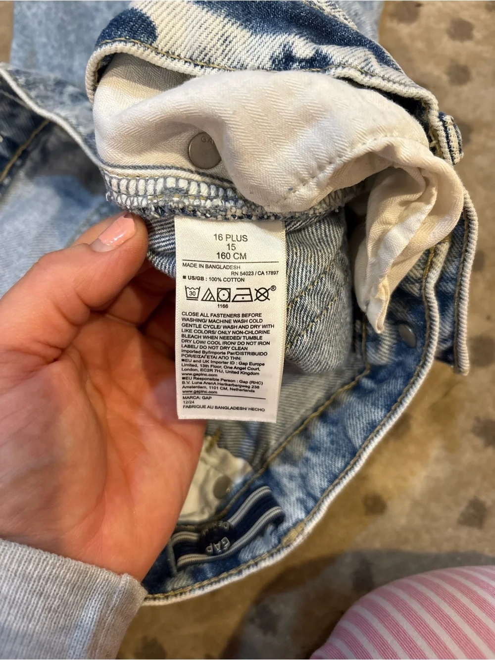 Gap kids low stride wide leg Jean size 16 plus